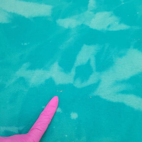 Vintage 90s Dancer Shirt Womens XL 23x27 Bleached Blue USA - Picture 12 of 16